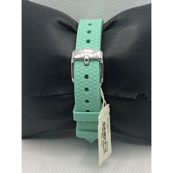 Fossil ES4489 Womens Silicone Analog Black Dial Quartz Genuine Wrist Watch KS335 - Picture 4 of 9